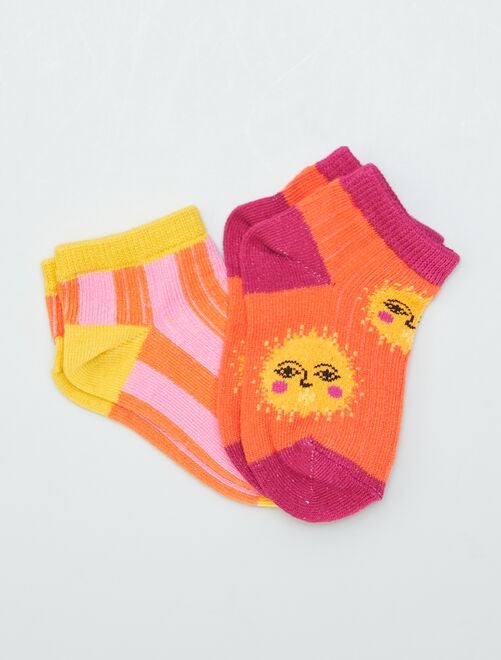 Lot de 2 paires de chaussettes colorées X Ariane Butto - Kiabi