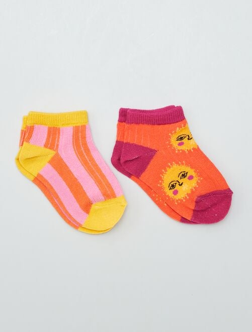 Lot de 2 paires de chaussettes colorées X Ariane Butto - Kiabi