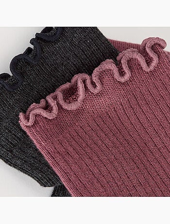 Lot de 2 paires de Chaussettes coton Modal
