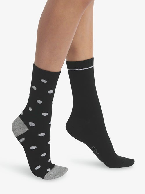 Lot de 2 paires de chaussettes Coton Style - Kiabi
