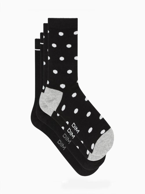 Lot de 2 paires de chaussettes Coton Style - Kiabi