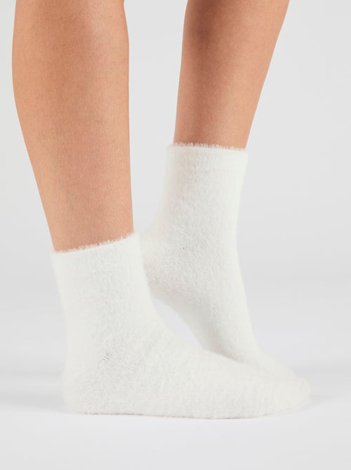 Lot de 2 paires de chaussettes de lit Thermolactyl - Damart - Kiabi