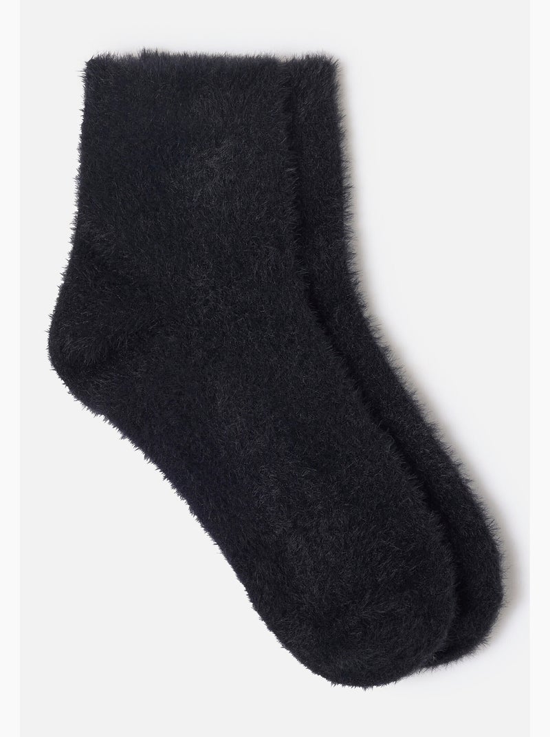 Lot de 2 paires de chaussettes de lit Thermolactyl - Damart Noir - Kiabi