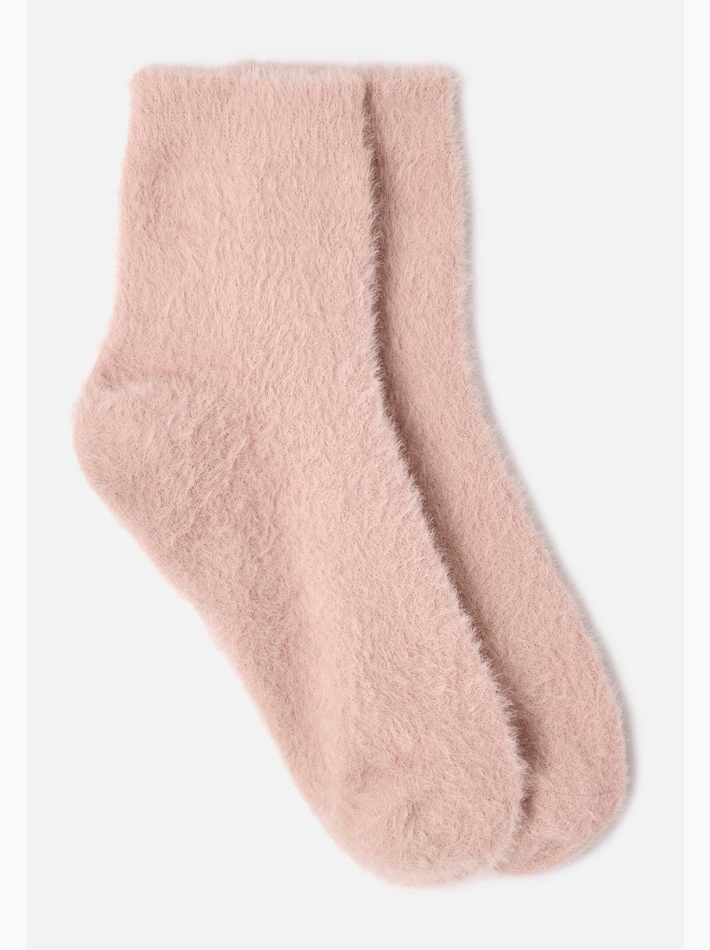 Lot de 2 paires de chaussettes de lit Thermolactyl - Damart Rose pastel - Kiabi