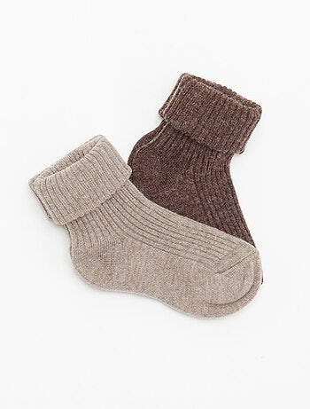 Lot de 2 paires de chaussettes de naissance