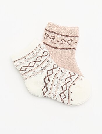 Lot de 2 paires de chaussettes doublées