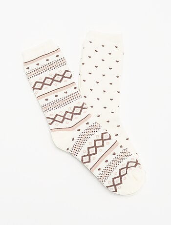Lot de 2 paires de chaussettes doublées