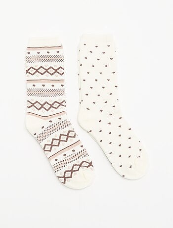 Lot de 2 paires de chaussettes doublées