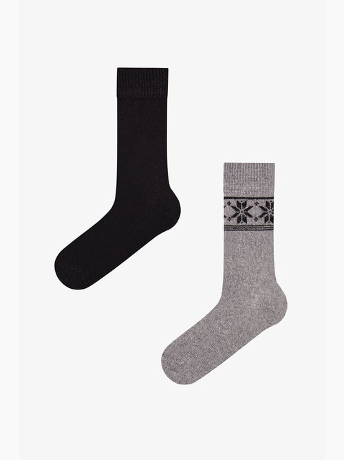Lot de 2 paires de chaussettes duman dual edge penti - Kiabi Lot de 2 paires de chaussettes duman dual edge penti - Kiabi