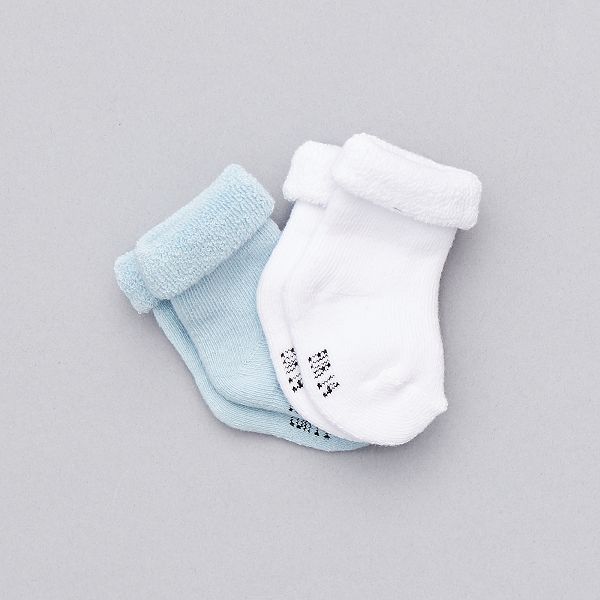 Lot De 2 Paires De Chaussettes Eco Concues Bebe Garcon Bleu Kiabi 3 00