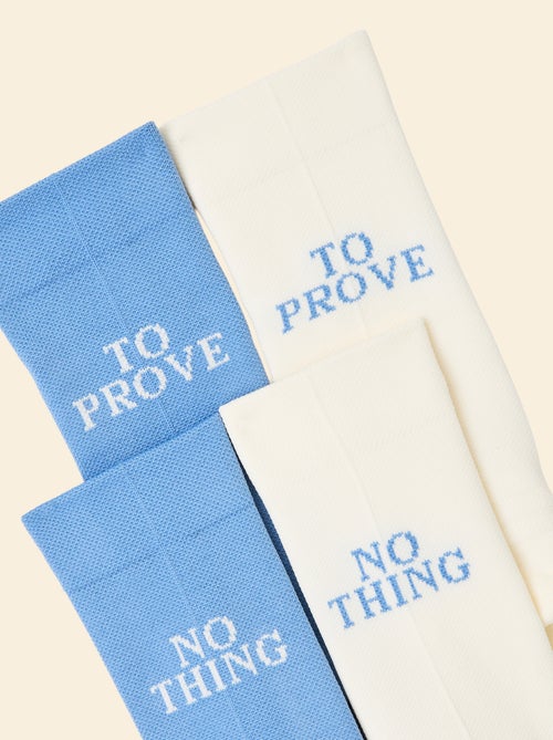 Lot de 2 paires de chaussettes (ekstract) compressives animées - Kiabi