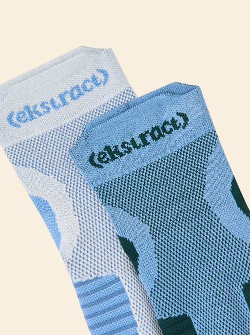 Lot de 2 paires de chaussettes (ekstract) compressives en coton - Kiabi