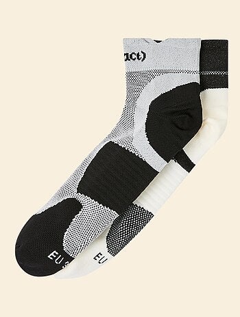 Lot de 2 paires de chaussettes (ekstract) compressives en coton