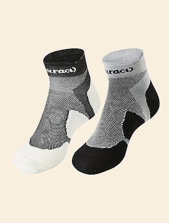 Lot de 2 paires de chaussettes (ekstract) compressives en coton