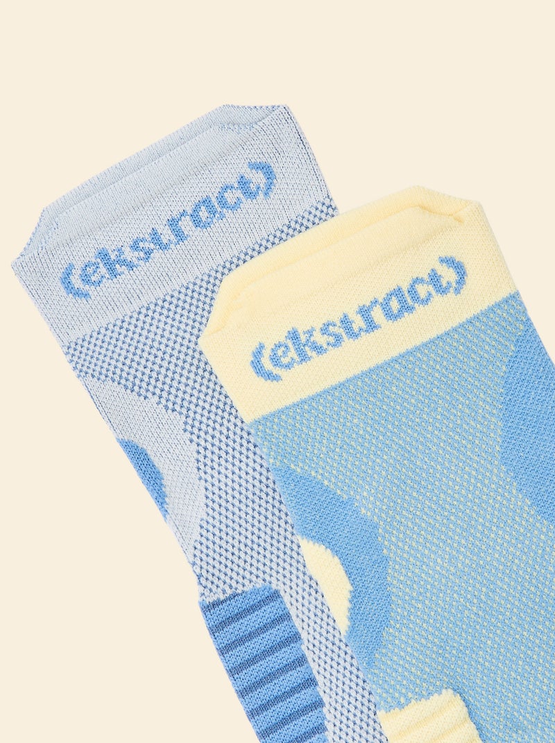 Lot de 2 paires de chaussettes (ekstract) compressives Jaune - Kiabi