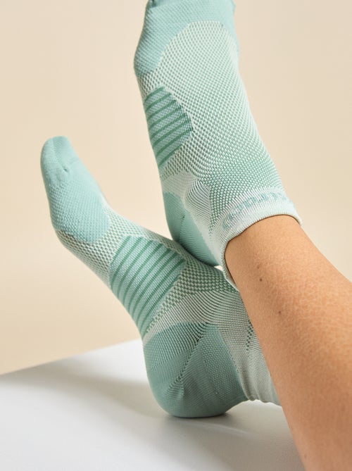 Lot de 2 paires de chaussettes (ekstract) compressives - Kiabi