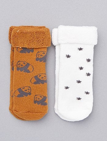 Lot de 2 paires de chaussettes en coton bio