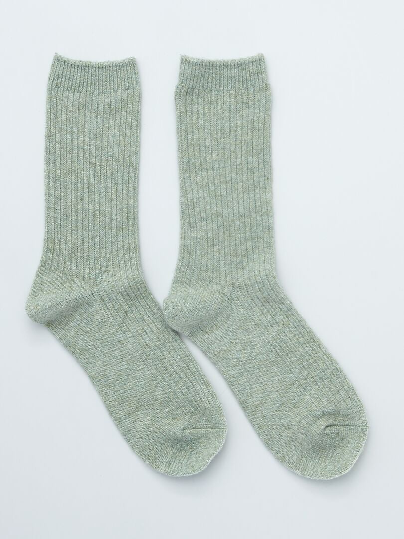 Lot De 2 Paires De Chaussettes JAKO Vertes Pour Enfant (Taille 35-38) - Football/Rugby