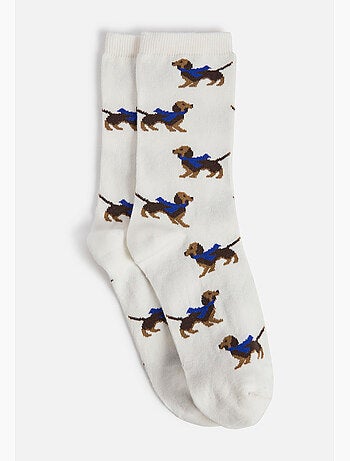 Lot de 2 paires de chaussettes fantaisie - Damart