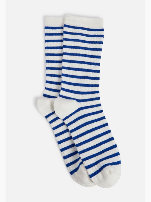 Lot de 2 paires de chaussettes fantaisie - Damart - Kiabi