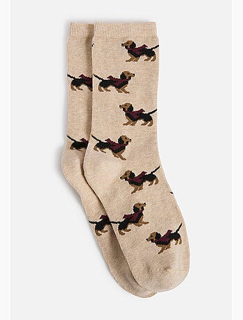 Lot de 2 paires de chaussettes fantaisie - Damart
