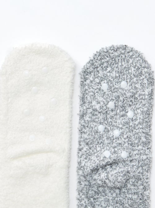 Lot de 2 paires de chaussettes fantaisie - Kiabi