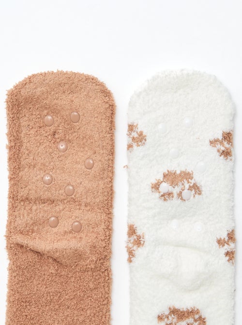 Lot de 2 paires de chaussettes fantaisie - Kiabi