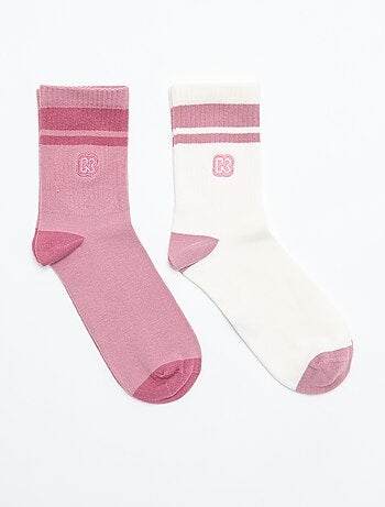 Lot de 2 paires de chaussettes femme - Kiabi