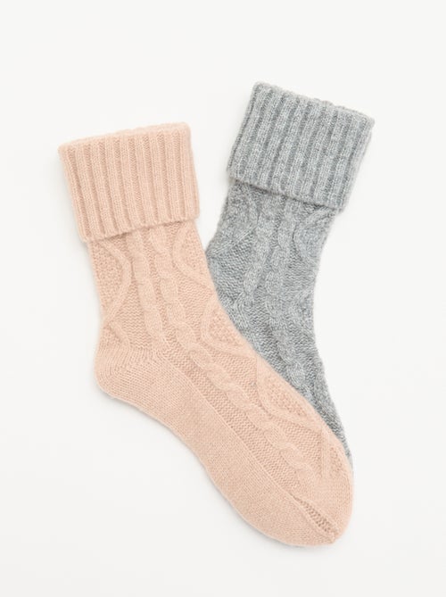 Lot de 2 paires de chaussettes - Kiabi