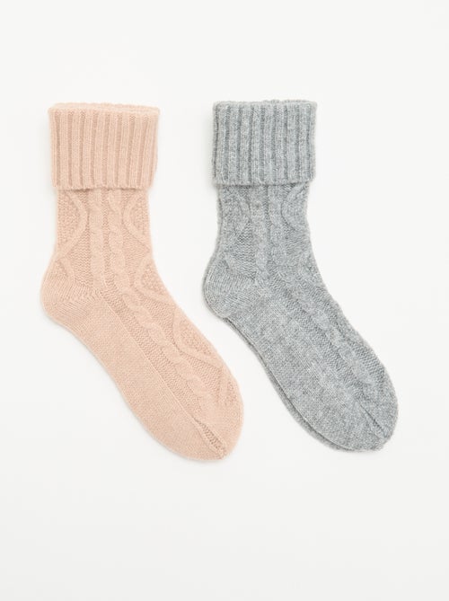 Lot de 2 paires de chaussettes - Kiabi