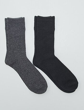 Ancienne paire de chaussettes homme pour jambes sensibles, vintage 43 / 46  linge