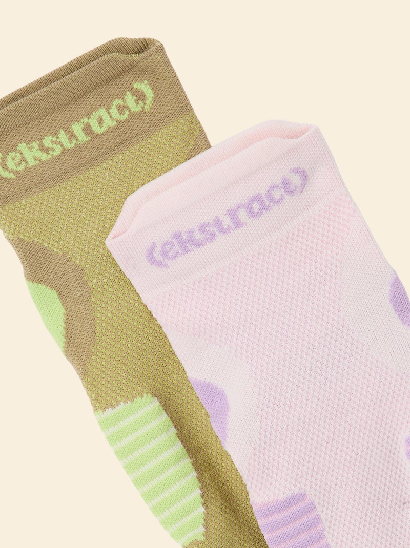 Lot de 2 paires de chaussettes hautes - (ekstract) Bleu - Kiabi