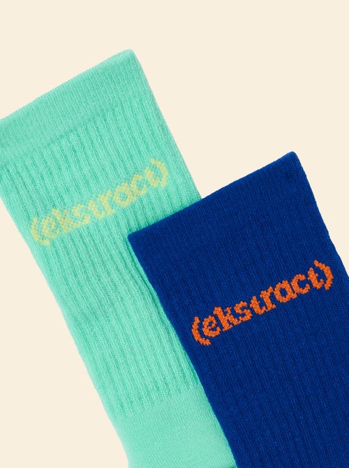 Lot de 2 paires de chaussettes hautes anti-dérapantes - (ekstract) - Kiabi