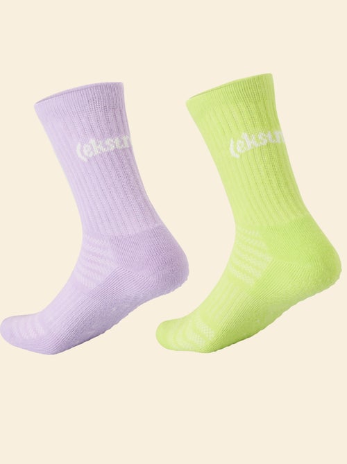 Lot de 2 paires de chaussettes hautes anti-dérapantes - (ekstract) - Kiabi