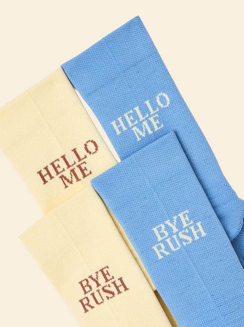 Lot de 2 paires de chaussettes hautes (ekstract) compressives unie - Kiabi