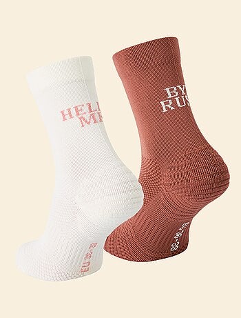 Lot de 2 paires de chaussettes hautes (ekstract) compressives unie