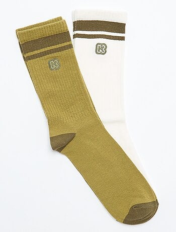Lot de 2 paires de chaussettes homme - Kiabi