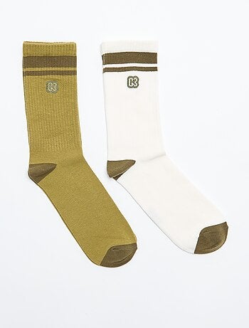 Lot de 2 paires de chaussettes homme - Kiabi