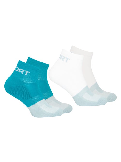 Lot de 2 paires de chaussettes homme quarter Fresh Athena - Kiabi