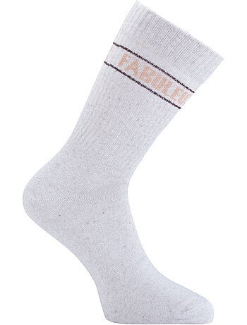 Lot de 2 paires de chaussettes homme type tennis Fabuleux/Beau Gosse Twinday