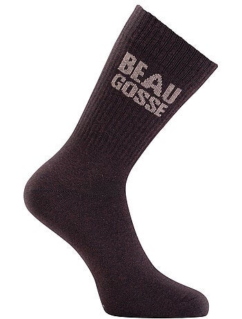 Lot de 2 paires de chaussettes homme type tennis Fabuleux/Beau Gosse Twinday