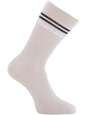 Lot de 2 Paires de chaussettes homme type tennis Mignon et Parfait Twinday
