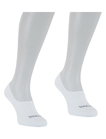 LOT DE 2 PAIRES DE CHAUSSETTES INVISIBLES WILSON NOIR