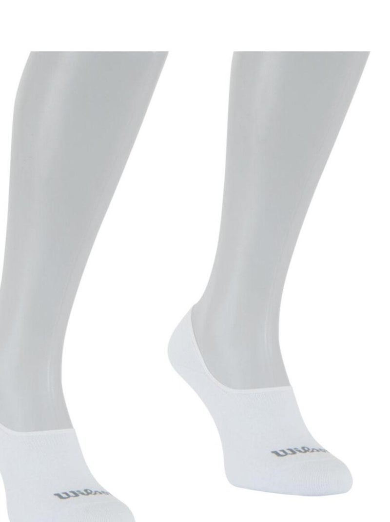 LOT DE 2 PAIRES DE CHAUSSETTES INVISIBLES WILSON BLANC Blanc - Kiabi
