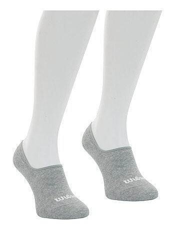 LOT DE 2 PAIRES DE CHAUSSETTES INVISIBLES WILSON NOIR
