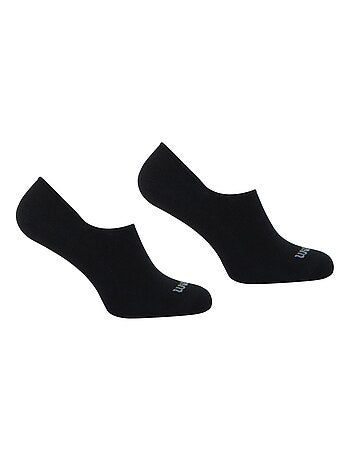 LOT DE 2 PAIRES DE CHAUSSETTES INVISIBLES WILSON NOIR