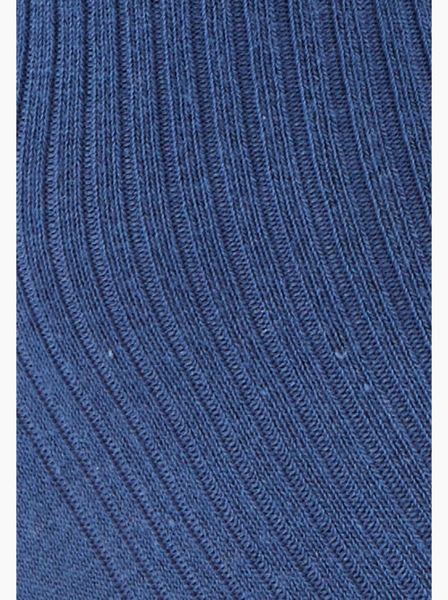 Lot de 2 paires de chaussettes maille côtelée coton biologique - Damart - Kiabi