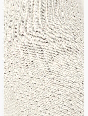 Lot de 2 paires de chaussettes maille côtelée coton biologique - Damart