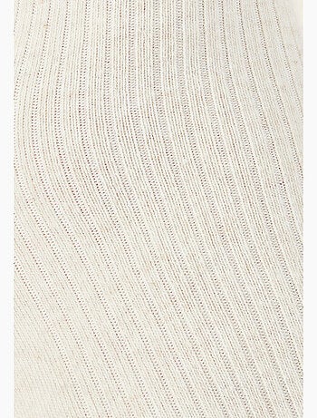 Lot de 2 paires de chaussettes maille côtelée coton biologique - Damart