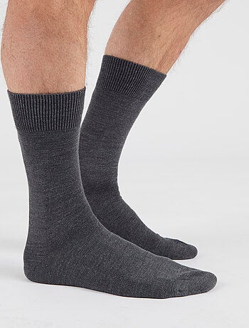 Lot de 2 paires de chaussettes mélange Thermolactyl et soie - Damart